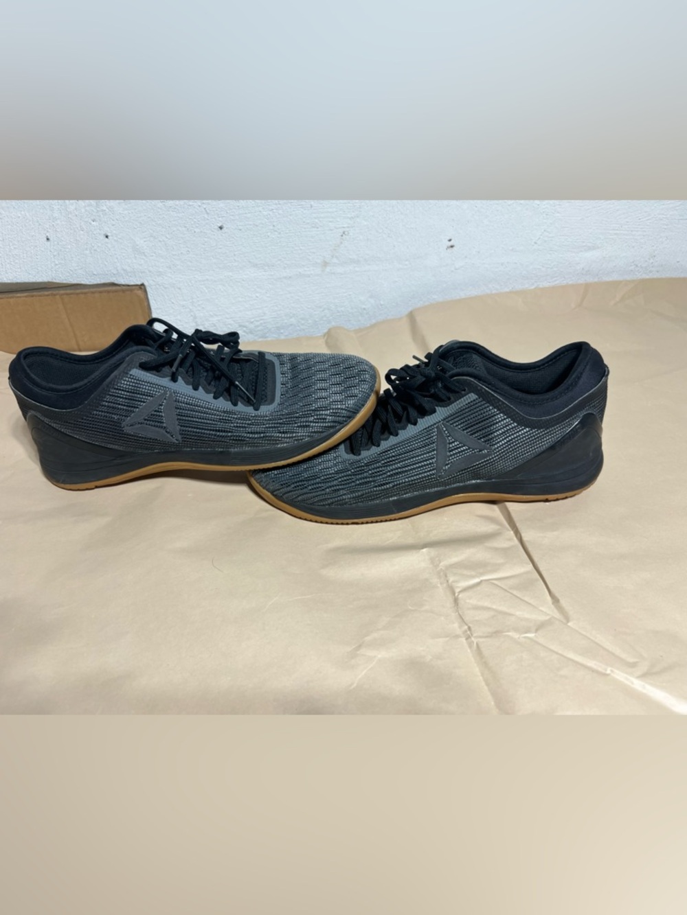 Reebok Crossfit Nano Black Gum Athletic Training Gym Shoes Mens Size 11